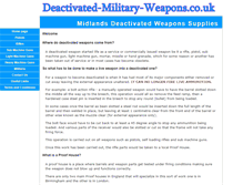 Tablet Screenshot of deactivated-military-weapons.co.uk